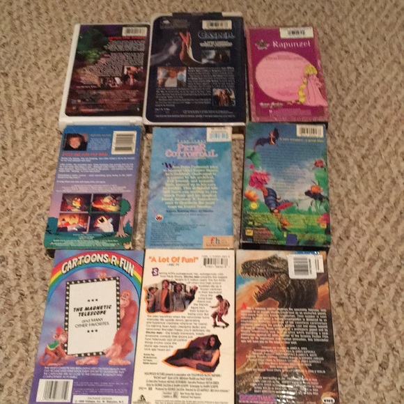 Media | Vintage Nine Childrens Vhs Movies And Cartoons Three Are Still ...